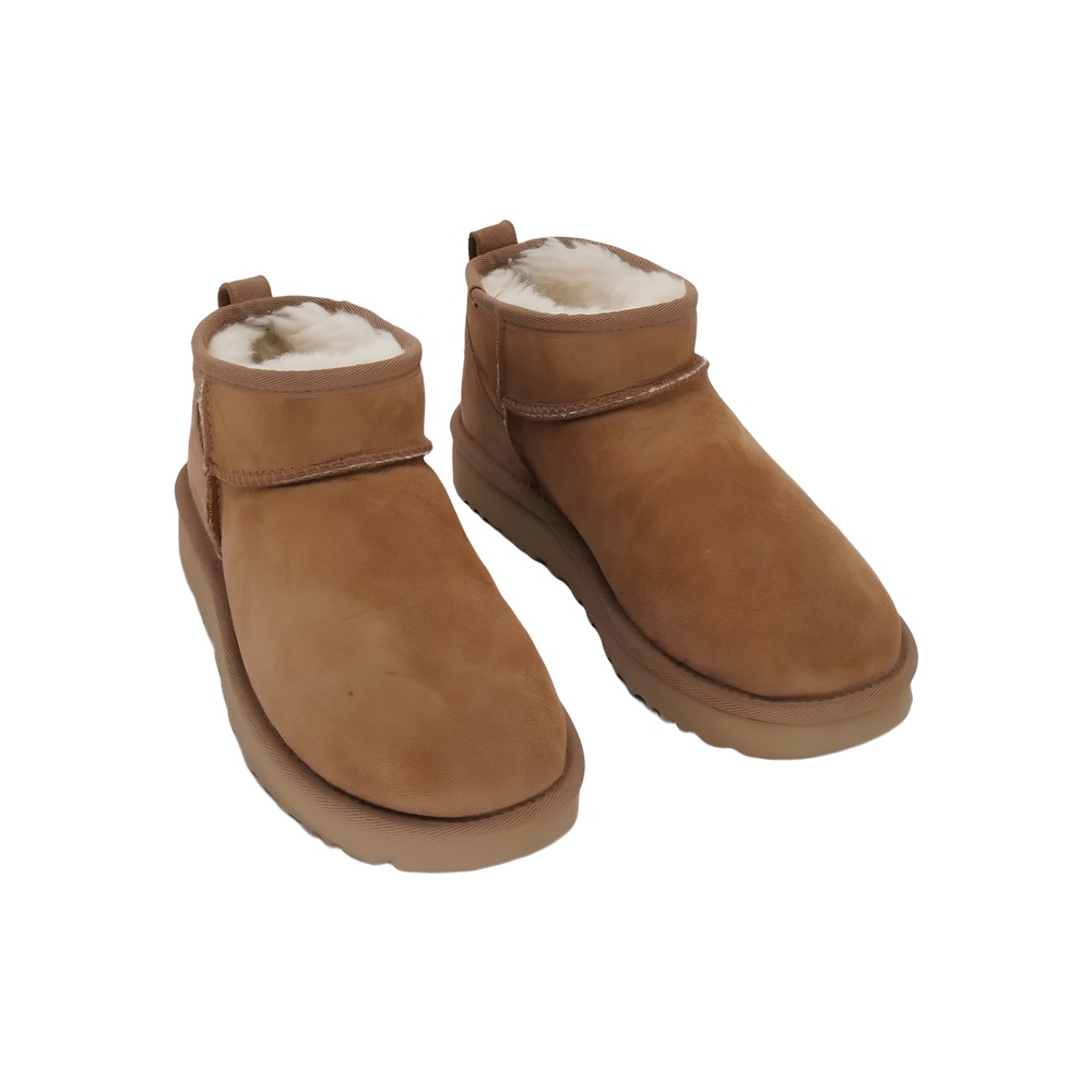 UGG Classic Ultra Mini Booties Chestnut Womens Size 6M